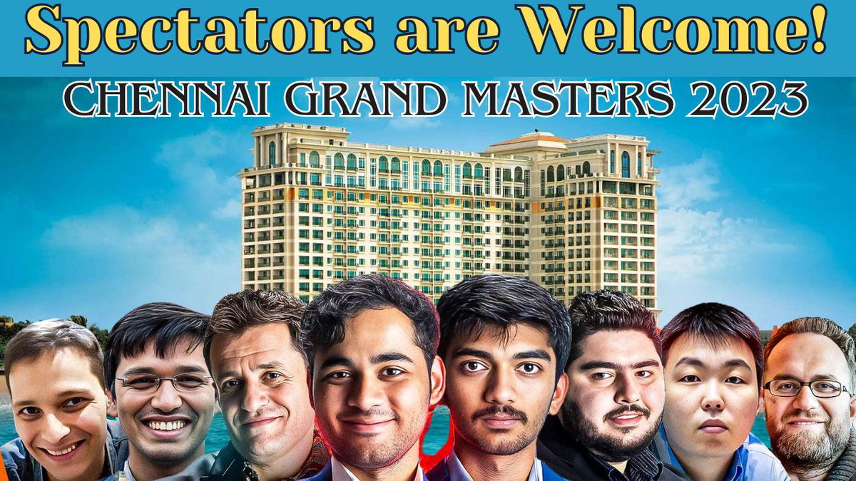 Spectators for the Chennai Grand Masters 2023 ChessBase India